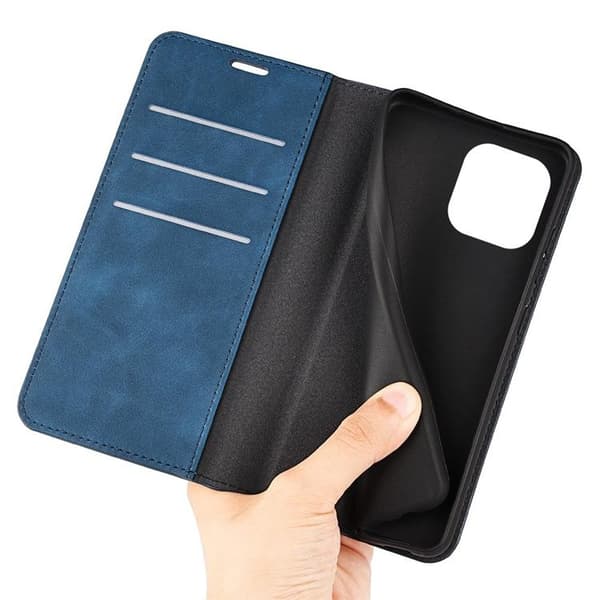 Folio iPhone 14 Pro lompakkokotelo - Sininen Blå