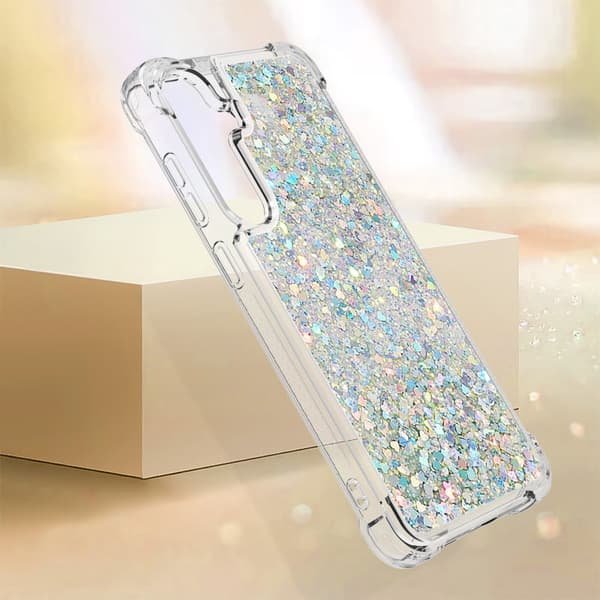 Mobilskal för Samsung Galaxy S26 Plus TPU Glitter Shockproof - Silver