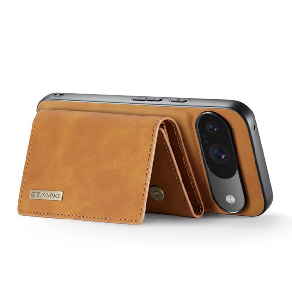 DG.MING M1 Series Mobilskal till Google Pixel 9 Pro Kickstand Brun