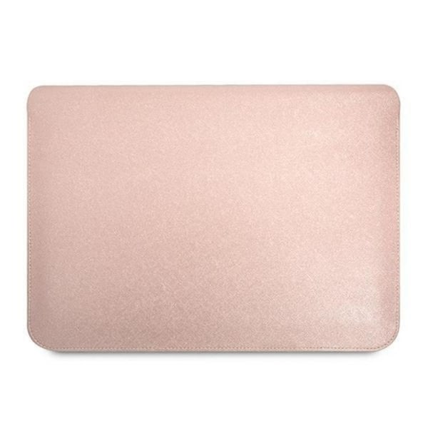 Guess Datorfodral 16'' Saffiano Triangle Logo - Rosa Rosa