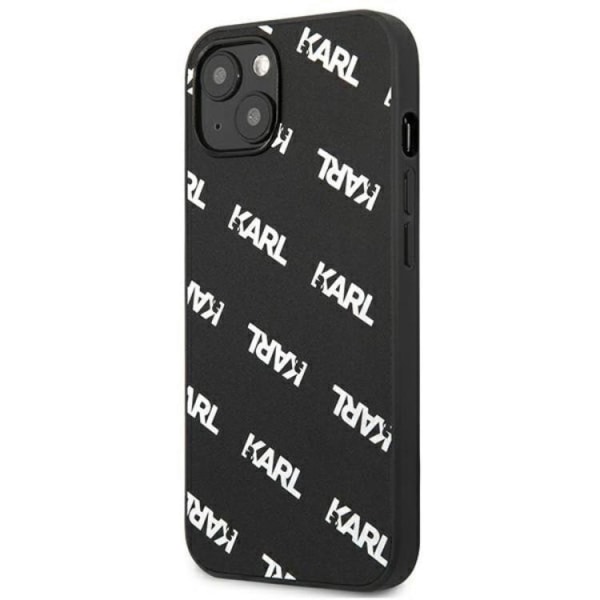 Karl Lagerfeld iPhone 13 Mini -kotelo Allover - Musta