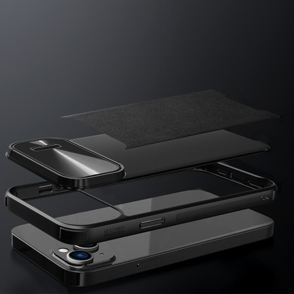 Nillkin iPhone 14 Plus Case CamShield Leather S - musta