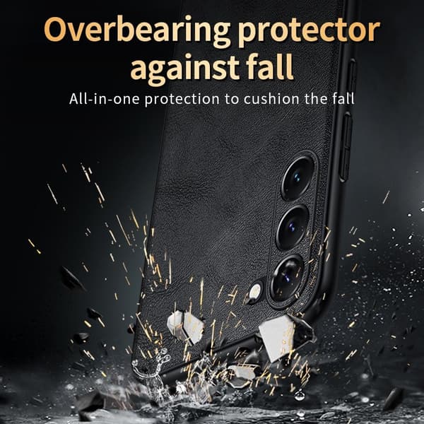 SULADA Mobilskal till Galaxy S25 PU Läder + TPU + PC Blå