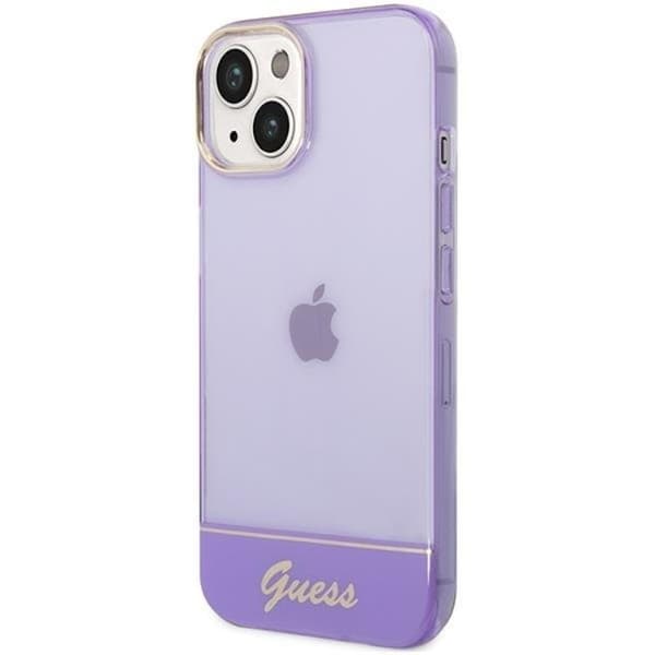 GUESS iPhone 14 Plus Kuori Translucent - Lila Lila