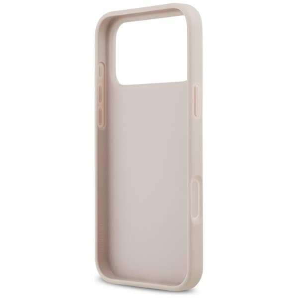Guess-puhelinkotelo iPhone 17 Pro 4G Double Card Triangle -puhelimelle Rosa