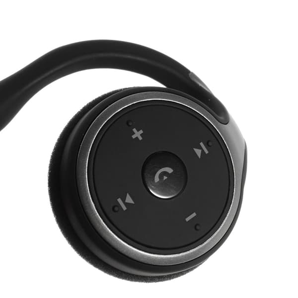 Hörlurar Halsband med Mikrofon Bluetooth Stereo A6 Svart