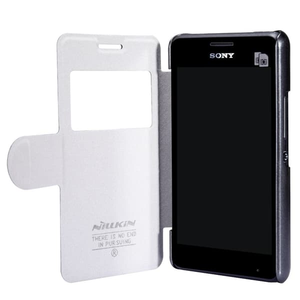 Nillkin Fresh Series View till Sony Xperia E1 (Svart) Black