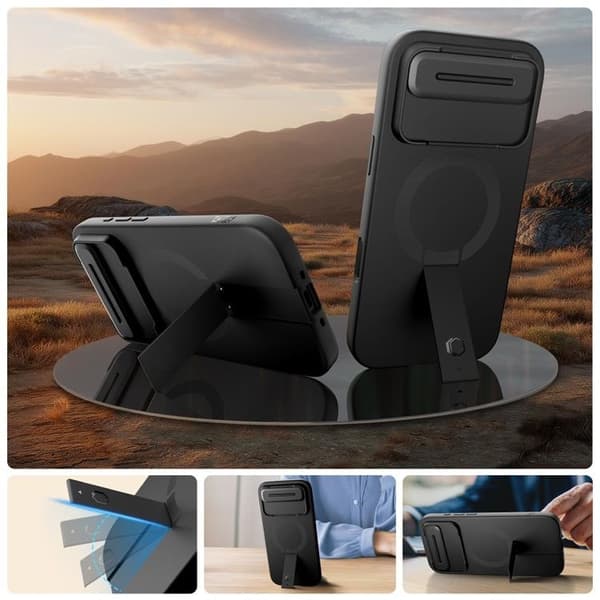 Tech-Protect iPhone Air Magsafe Kevlar Aura Telefontaske - Sort Svart