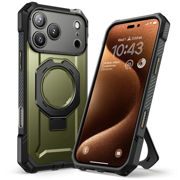 Supcase Mobilskal till iPhone 17 Pro Magsafe Kickstand UB Grip - Grön Grön