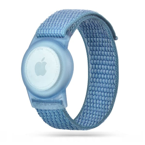 Tech-Protect Apple Airtag Armband Nylon - Sininen Blå