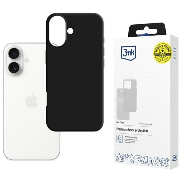 3MK Mobilskal till iPhone 17 Matt - Svart Svart
