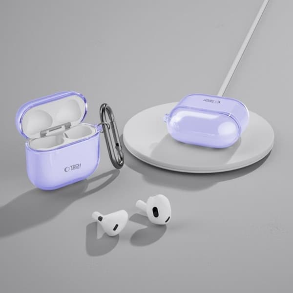 Tech-Protect Apple Airpods 4 Etui Flexair - Lilla Lila