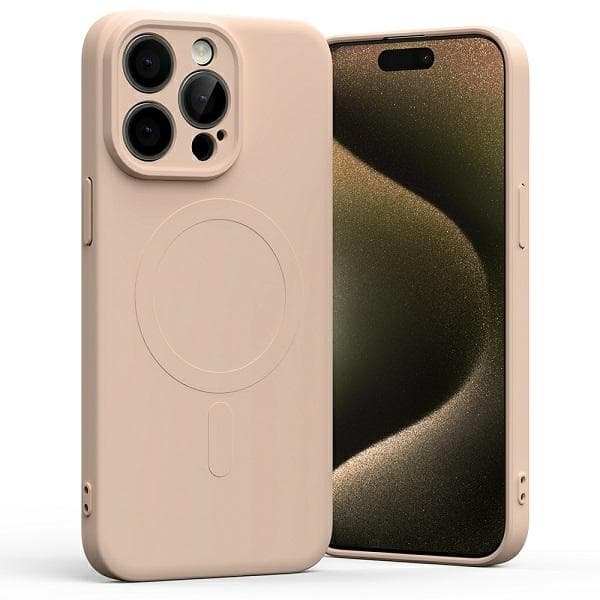Mercury Telefontaske til iPhone 15 Pro Max MagSafe Semi-Silikone - Lyserød