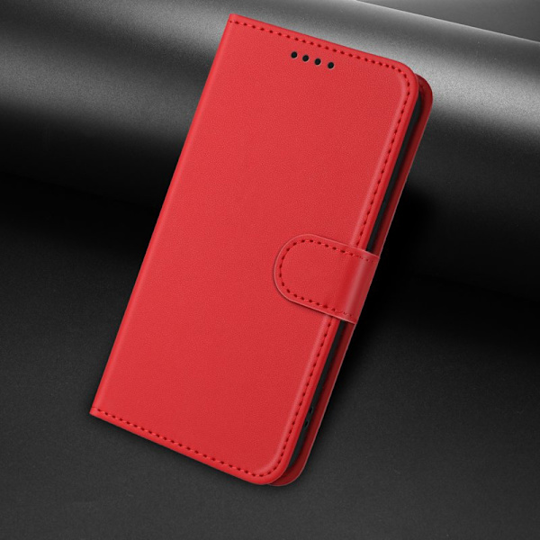 Plånboksfodral för Samsung Galaxy S26 Plus Konstläder Ställ - Röd