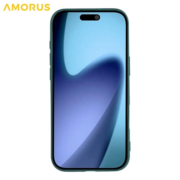 AMORUS Mobilskal till iPhone Air Precise Cutouts TPU Fiber - Armégrön Grön