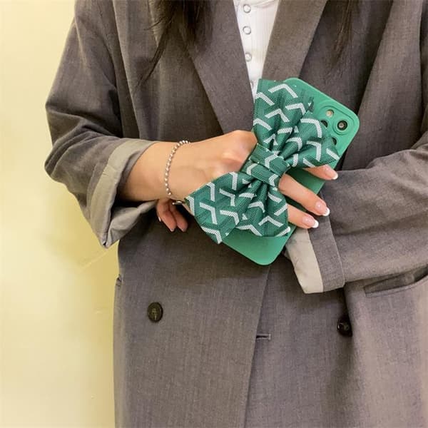 Bowknot Handrem iPhone 7/8/SE 2020/SE 2022 Cover - Grøn Grön