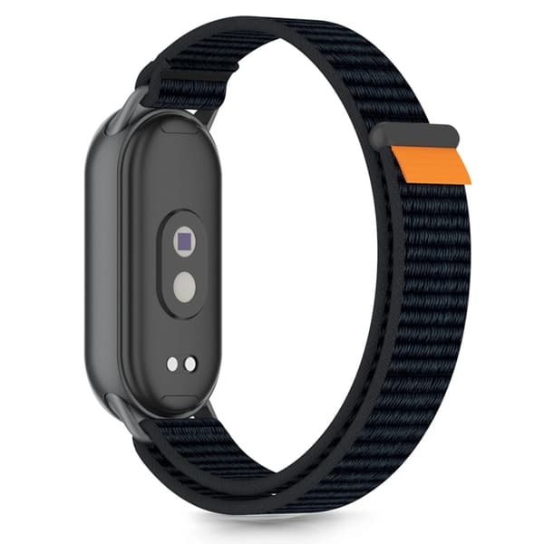Tech-Protect Xiaomi Smart Band 8/9/10/NFC armbånd nylon stribe - sort Svart
