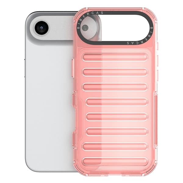 Mobilskal till iPhone Air Stripe Design Detachable - Djuprosa Rosa