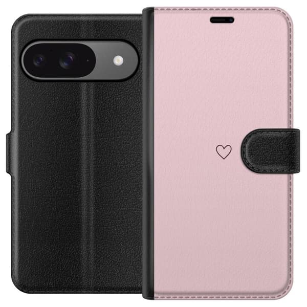 Plånboksfodral till Google Pixel 9 Pro med Litet Hjärta