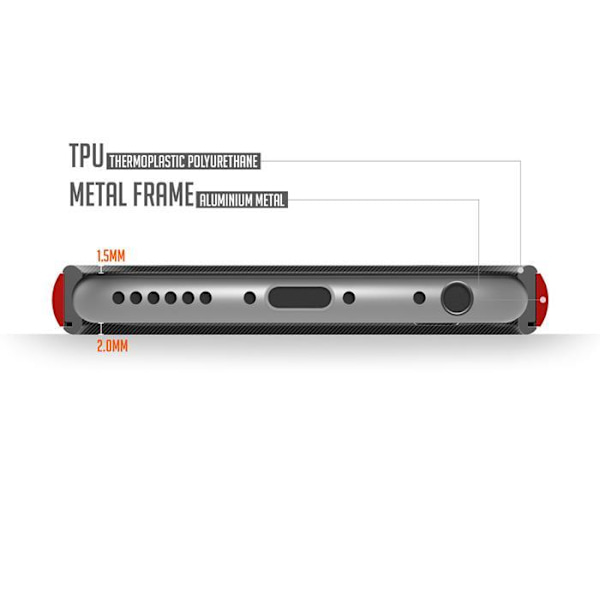 Verus Iron Bumper Skal till Apple iPhone 6(S) Plus (Röd - Svart)