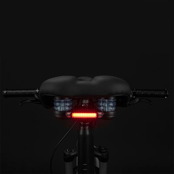 Rockbros MTB Cykelsadel + lampa - Svart