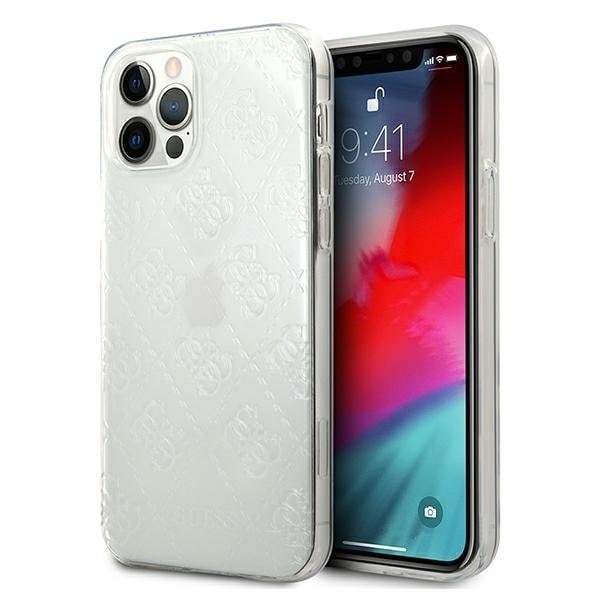 Guess iPhone 12 Pro Max Skal 3D Pattern Collection - Transparent Transparent