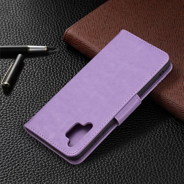 Plånboksfodral För iPhone 14 Pro Max Imprint Butterfly - Lila Lila