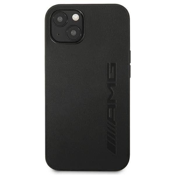 Mercedes AMG Skal iPhone 13 Mini Läder Hot Stamped - Svart Svart