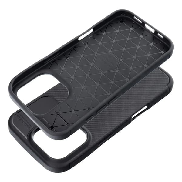 Telefontaske til iPhone 16 Pro Max Carbon Premium - Sort Black