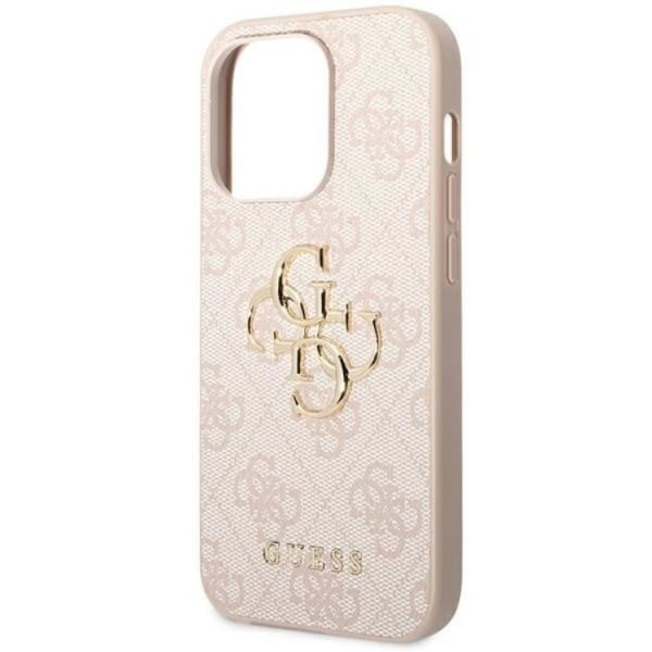 GUESS iPhone 14 Pro Skal 4G Big Metal Logo - Rosa
