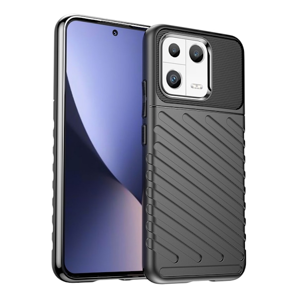 Xiaomi 13 Skal Thunder Silicone Armor - Svart