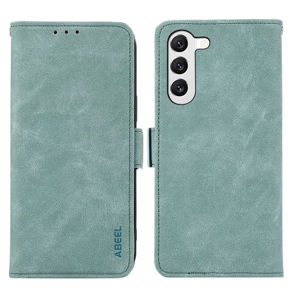 ABEEL Samsung Galaxy S22+ 5G Konstläder Plånboksfodral Skydd Blå