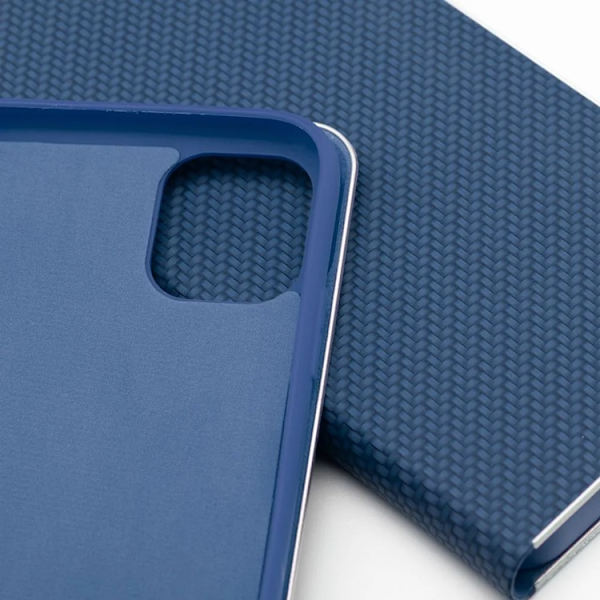 iPhone 17 Plånboksfodral Luna Carbon - Blå Blå