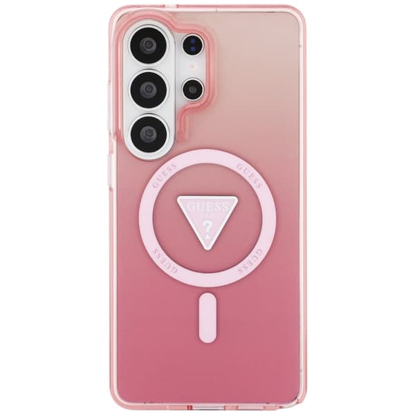 Guess Mobilskal För Galaxy S26 Ultra MagSafe IML Gradient Triangle - Rosa Rosa