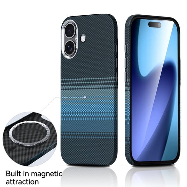 SULADA Mobilskal till iPhone 17 Hård PC Anti-Scratch - Sunrise Blue