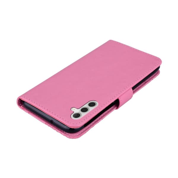 Plånboksfodral för Samsung Galaxy S26 Plus Konstläder med rem - Rosa