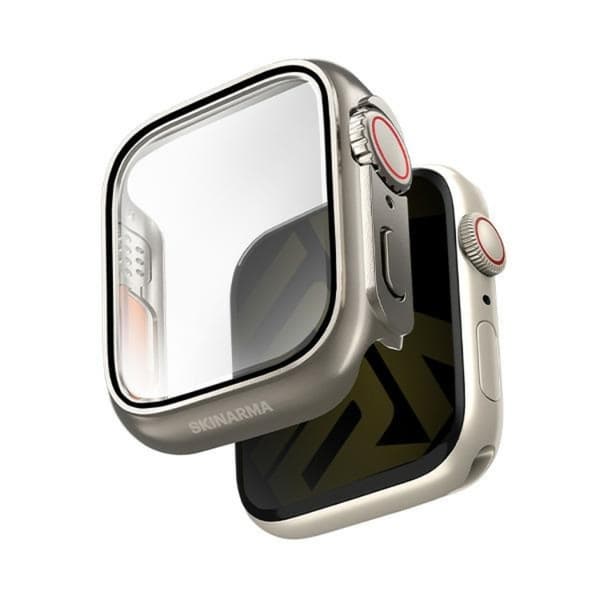 Skin Arm Apple Watch (44mm) Etui Gado Pro - Titanium Silver