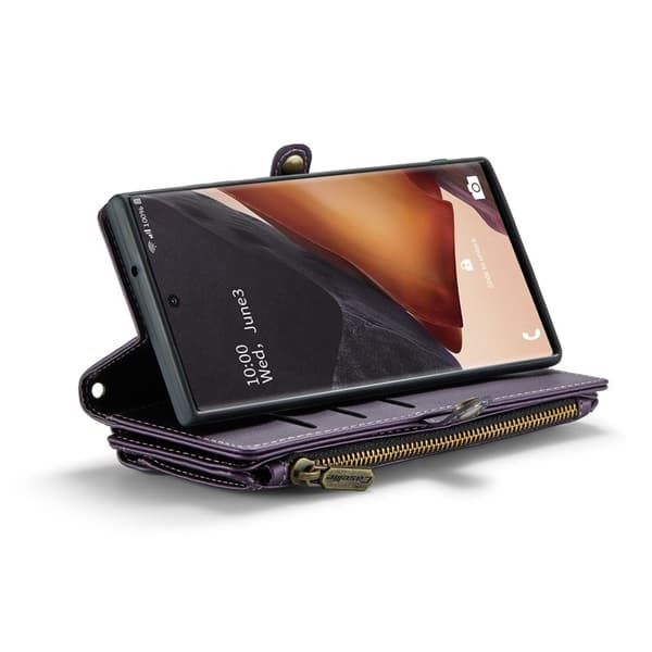 CASEME Plånboksfodral Konstläder för Samsung Galaxy Note20 Ultra - Lila