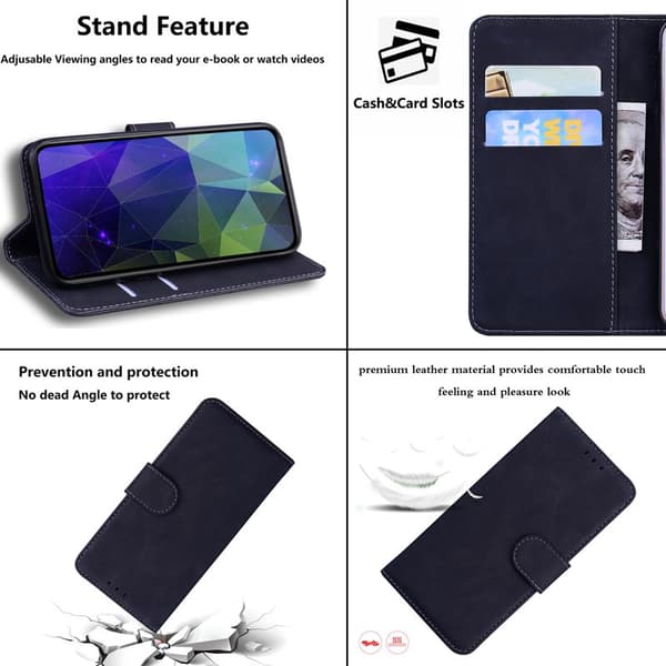 Plånboksfodral för Samsung Galaxy S26 Plus Konstläder - Svart