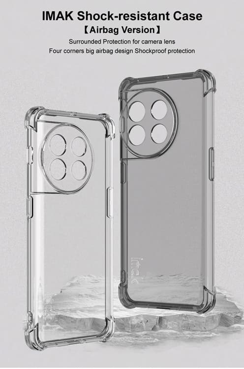 IMAK OnePlus 11 Mobilskal Soft TPU Anti-Scratch - Clear Transparent