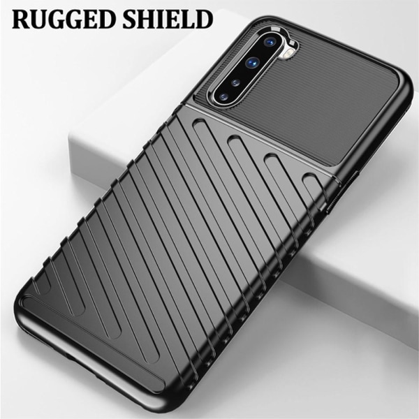 Thunder Twill Texture Skal Till OnePlus Nord - Svart Svart