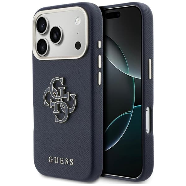 Guess Mobilcover iPhone 17 Pro FW Resin Logo - Blå Blå