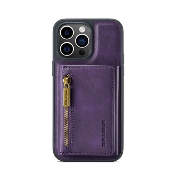 DG.MING M5 Series Mobilskal till iPhone 16 Pro Max Magnetiskt Konstläder Lila