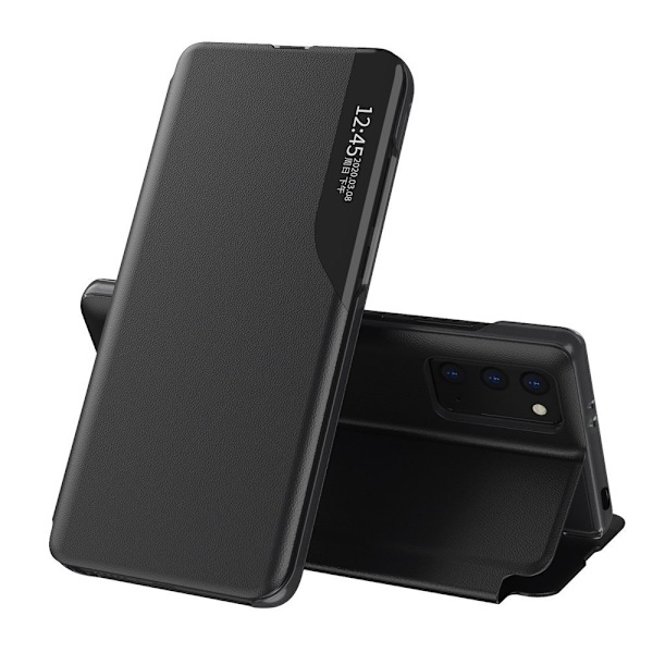 Eco Läder View Case till Xiaomi Poco M3 / Redmi 9T - Svart Svart