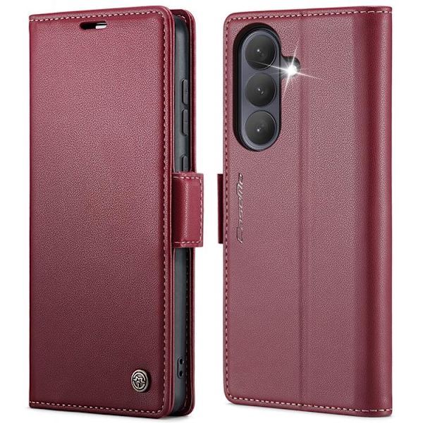 CASEME Galaxy S26 Plånboksfodral RFID Blocking Röd