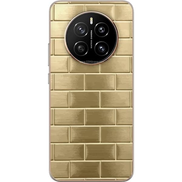 Telefontaske til Honor Magic7 med gyldne mursten