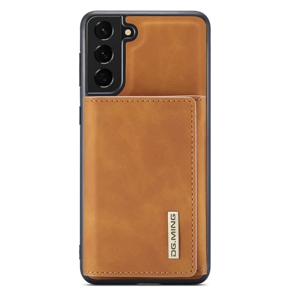 DG.MING Samsung Galaxy S22+ 5G Konstläder Plånboksfodral - Brun