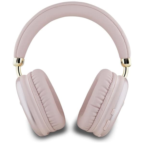 Guess Over-Ear Hörlurar Bluetooth 5.3 Metallic Triangle Logo Rosa