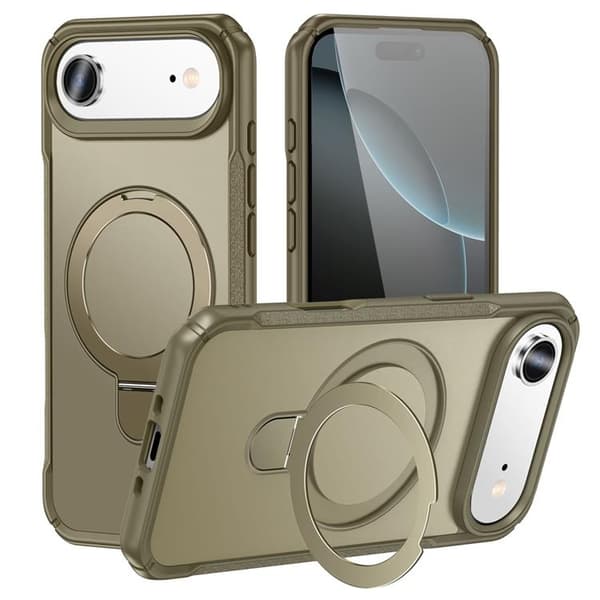 Mobilskal till iPhone Air MagSafe Rotating Kickstand - Khaki Grön