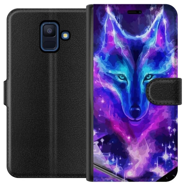 Pungcover til Samsung Galaxy A6 (2018) med Neon Ulv